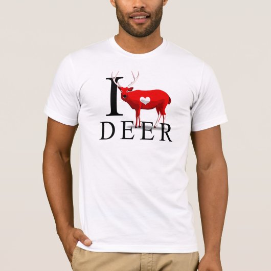 I Love Deer T-shirts (Voorkant)