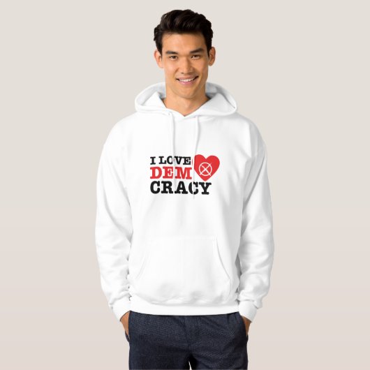 I Love Democracy – Hoody (Voorkant volledig)