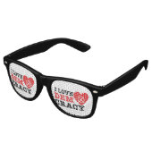 I Love Democracy Retro Sunglasses Zonnebril (Gekanteld)