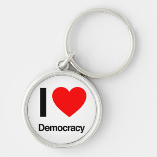 I Love Democracy Sleutelhanger