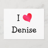 I Love Denise Briefkaart (Voorkant)