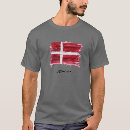 I Love Denmark, My Home, My Country, Heart Denmark T-shirt (Voorkant)