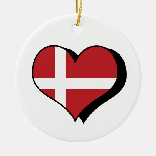 I Love Denmark Ornament (Voorkant)