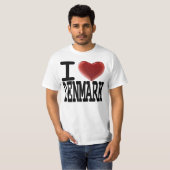 I Love DENMARK T-shirt (Voorkant volledig)