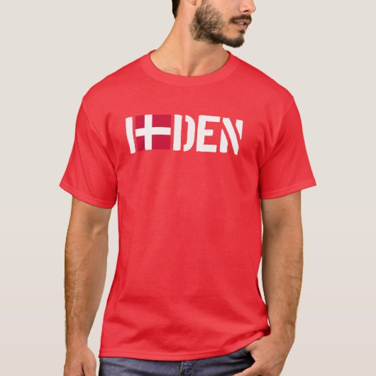 I Love DENMARK T-shirt (Voorkant)