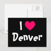 I Love Denver Briefkaart (Voorkant / Achterkant)