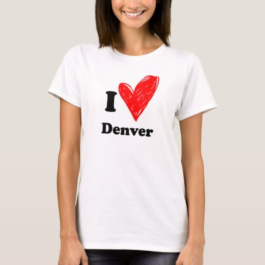 I love Denver T-shirt (Voorkant)