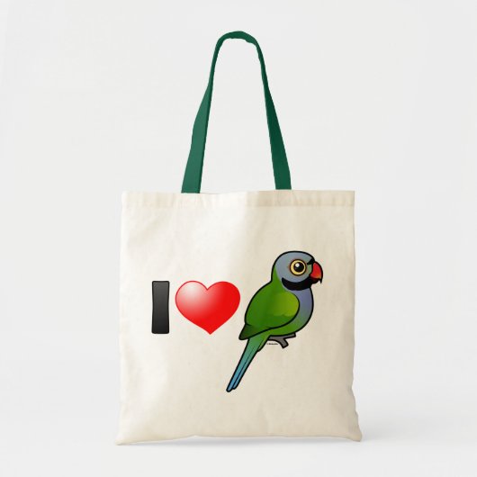 I Love Derbyan Parakeets Tote Bag (Voorkant)