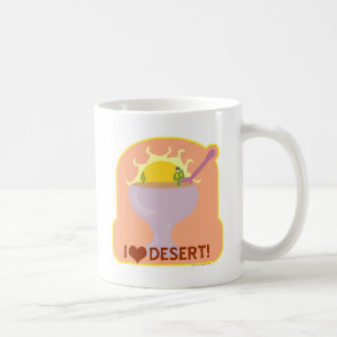 I Love Desert Cute Dessert Cartoon Koffiemok