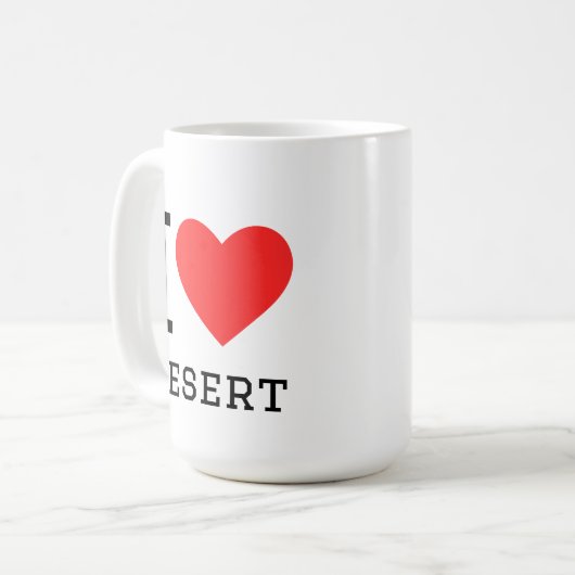 I love desert koffiemok (Voorkant links)