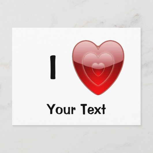 I Love Design Post Card Briefkaart (Voorkant)