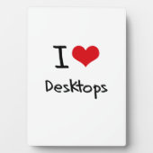 I Love Desktops Fotoplaat (voorkant)