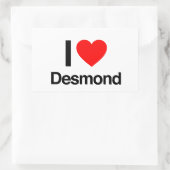 i love desmond rechthoekige sticker (Tas)