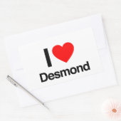 i love desmond rechthoekige sticker (Envelop)