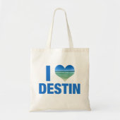 I Love Destin Florida Cute Beach Vacation Tote Bag (Voorkant)