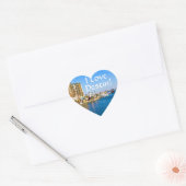 I Love Destin Florida Heart Shaped Stickers (Envelop)