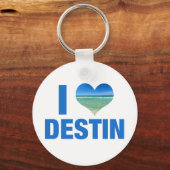 I Love Destin Florida Sleutelhanger (Achterkant)