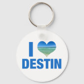 I Love Destin Florida Sleutelhanger (Achterkant)