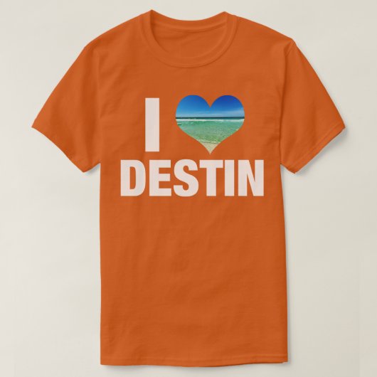 I Love Destin Florida T-shirt (Design voorkant)