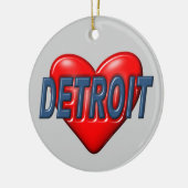 I Love Detroit Keramisch Ornament (Links)