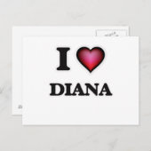 I Love Diana Briefkaart (Voorkant / Achterkant)