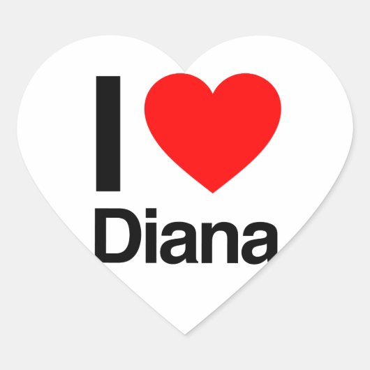i love diana hart sticker (Voorkant)