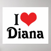 I Love Diana Poster (Voorkant)