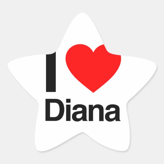 i love diana ster sticker (Voorkant)