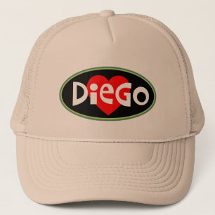 I Love DIEGO Trucker Hat Trucker Pet
