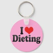 I Love Dieting Sleutelhanger (Voorkant)