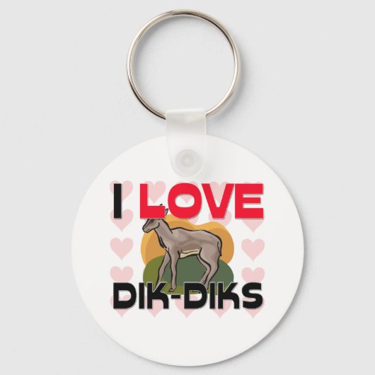 I Love Dik-Diks Sleutelhanger (Voorkant)
