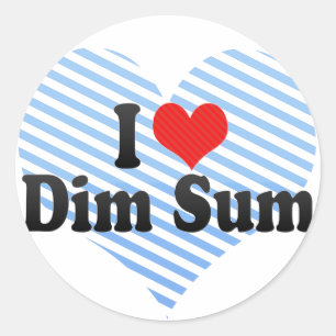 I Love Dim Sum Ronde Sticker
