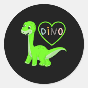 I LOVE DINO - Mooi ontwerp van Maximum Design : ) Ronde Sticker