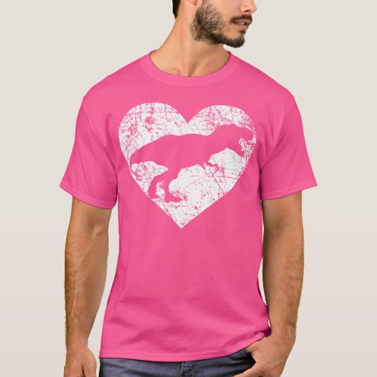 I Love Dinosaur Shirt Funny Cute Rex Heart Valen (Voorkant)