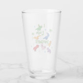 I Love Dinosaurs (Cute) Glas (Achterkant)