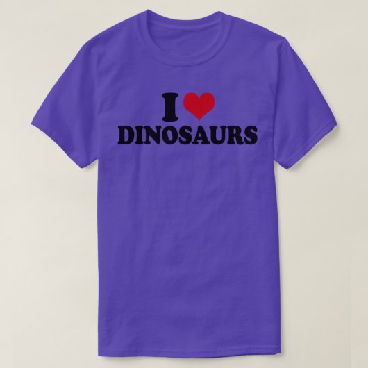 I Love Dinosaurs Dino Dinosaur T-shirt (Design voorkant)