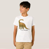 I Love Dinosaurs  Kinder T-Shirt (Voorkant volledig)