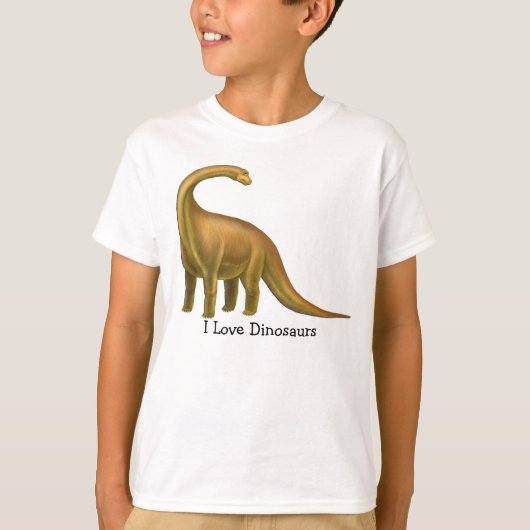 I Love Dinosaurs  Kinder T-Shirt (Voorkant)