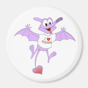 I Love Dinosaurs magnet- Pterodactyl Magneet
