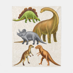 I Love Dinosaurs Paleontology Fleece Blanket Deken