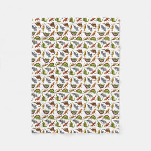 I Love Dinosaurs Pre-Historic Fleece Blanket Deken