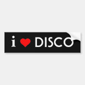 I Love Disco Bumpersticker (Voorkant)