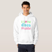 I Love Disco Music Hoodie (Voorkant volledig)