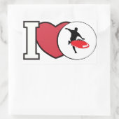 I Love DISK GOLF sticker (Tas)