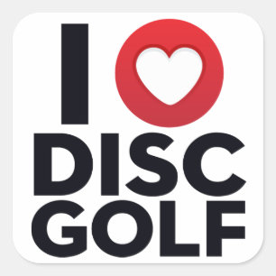 I Love Disk Golf Sticker Pack