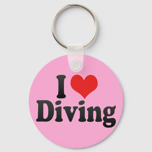I Love Diving Sleutelhanger (Voorkant)