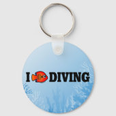 I Love Diving Sleutelhanger (Voorkant)