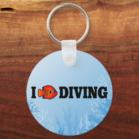 I Love Diving Sleutelhanger (Voorkant)