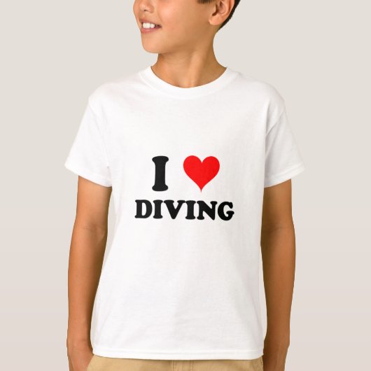 I Love Diving T-shirt (Voorkant)
