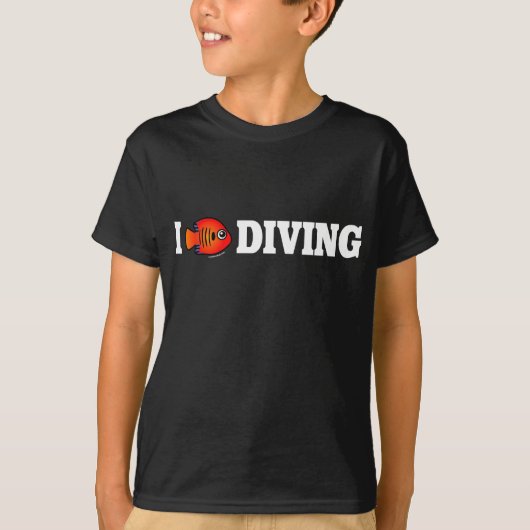 I Love Diving T-shirt (Voorkant)